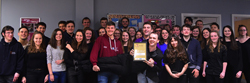 SU Wind Band with award 